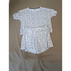 Mickey Mouse Pajama Set Adult XL *2 Piece* Lounge Shirt & Shorts Womens DISNEY
